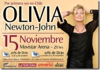 Olivia Newton-John en Chile.